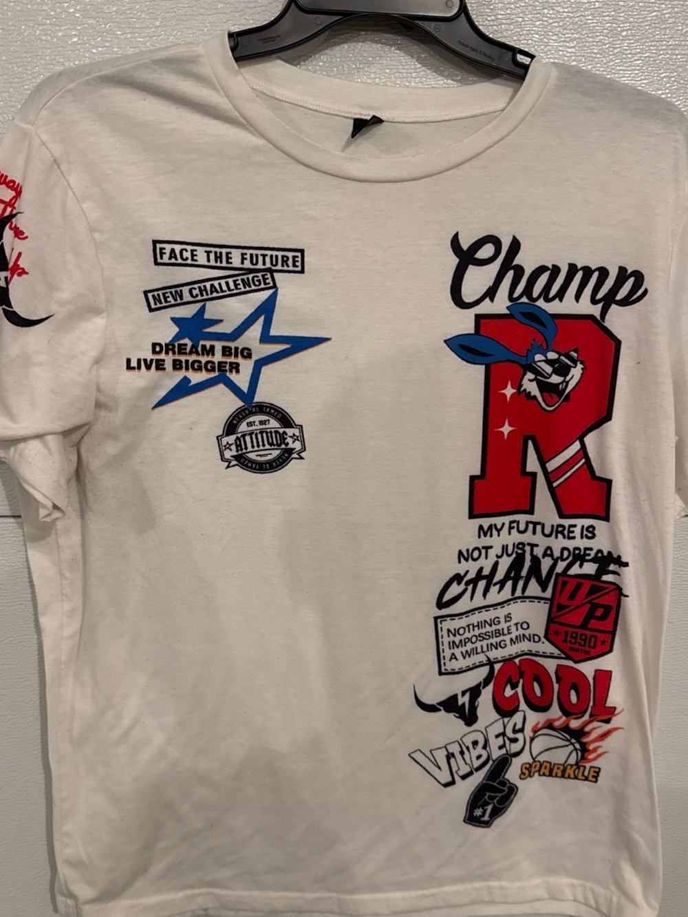 Share MANFINITY Men’s XL White Basketball Graphic T-Shirt Streetwear Cool Vibes